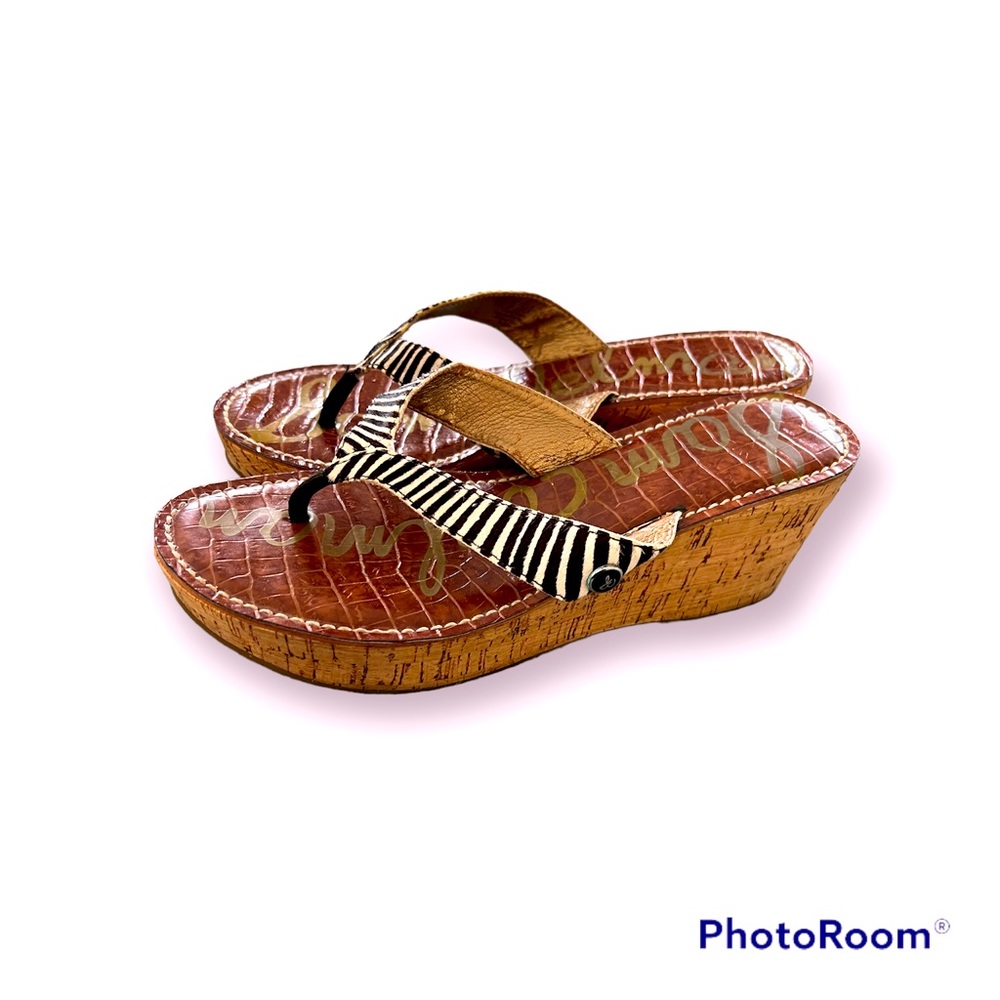 SAM EDELMAN ROMY PLATFORM CORK WEDGE
